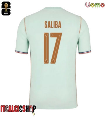 Francia William Saliba #17 Seconda Maglia Mondiali 2026 Manica Corta Francia William Saliba #17 Seconda Maglia Mondiali 2026 Manica Corta
